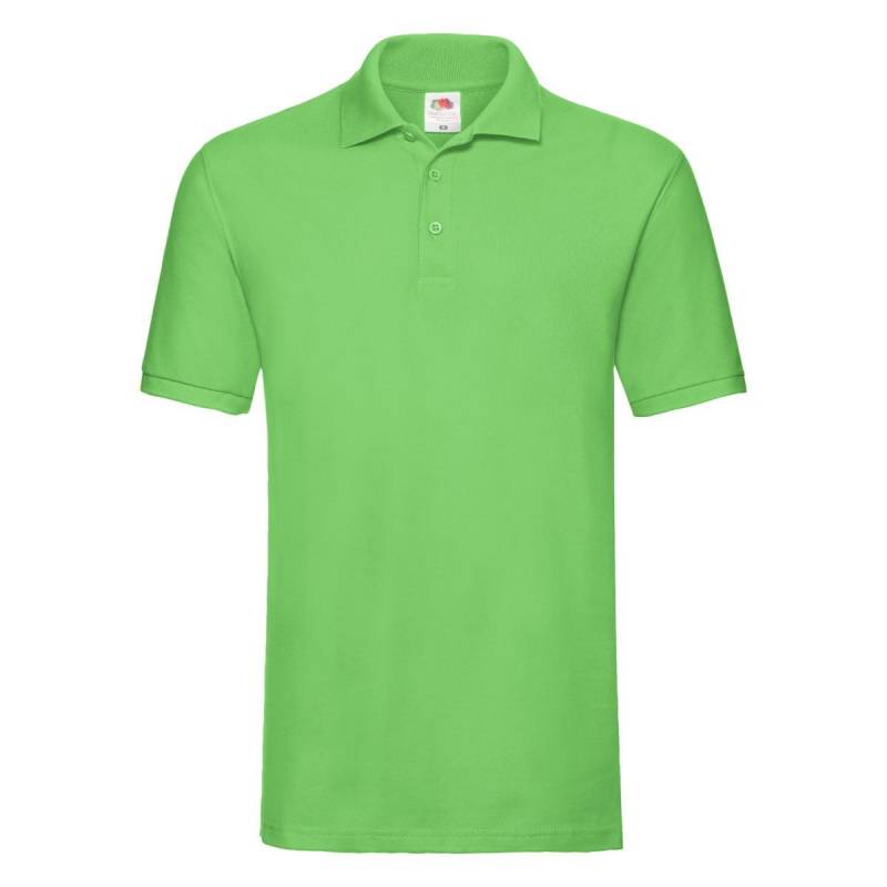 Premium Poloshirt Herren Limone L von Fruit of the Loom