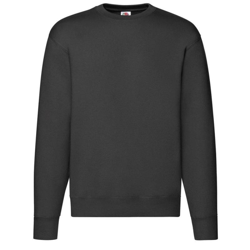 Premium Sweatshirt Angesetzte Ärmel Herren Schwarz XXL von Fruit of the Loom