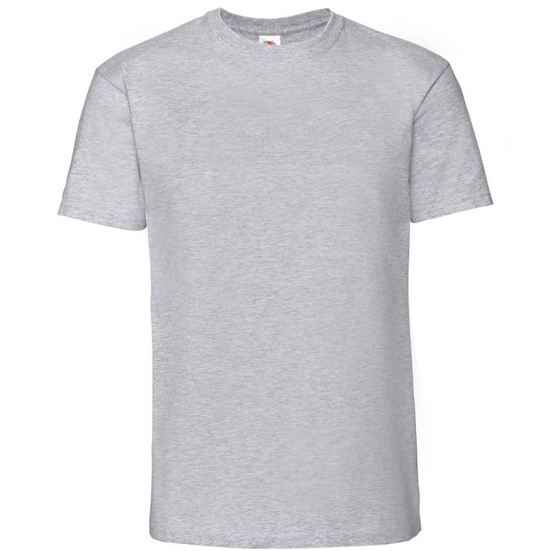 Premium Tshirt Damen Grau S von Fruit of the Loom