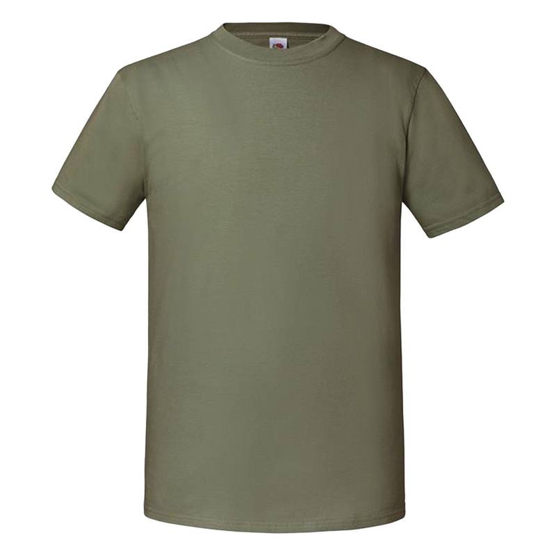 Premium Tshirt Damen Olivegrün S von Fruit of the Loom