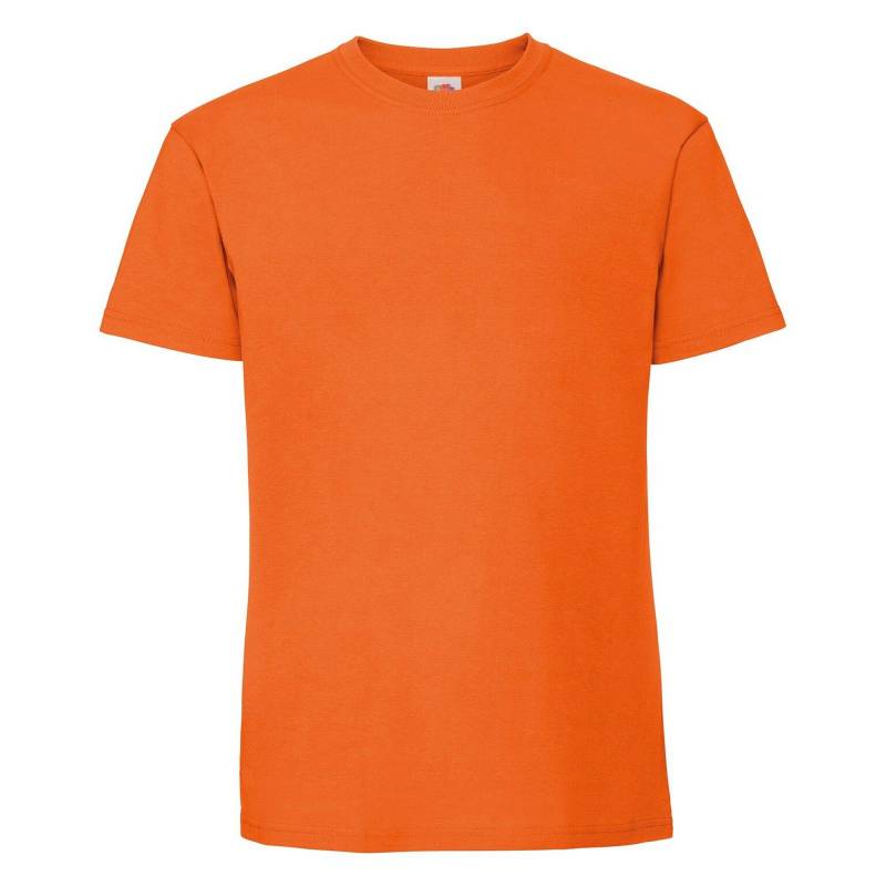 Premium-t-shirt Herren Orange XL von Fruit of the Loom