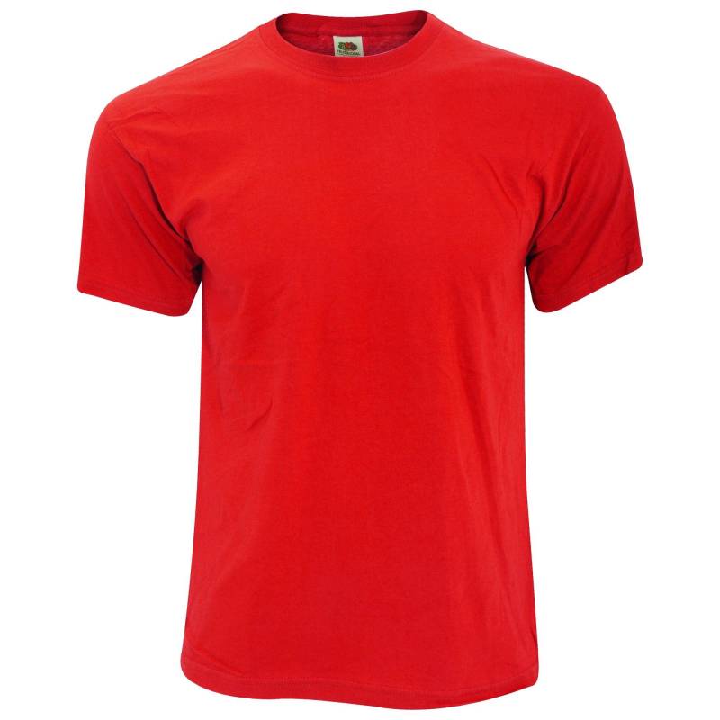 Screen Stars Original Tshirt Herren Rot Bunt L von Fruit of the Loom