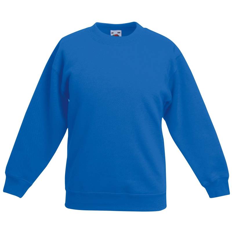 Klassisch 8020 Setin Sweatshirt (2er Pack) Mädchen Königsblau 5-6A von Fruit of the Loom