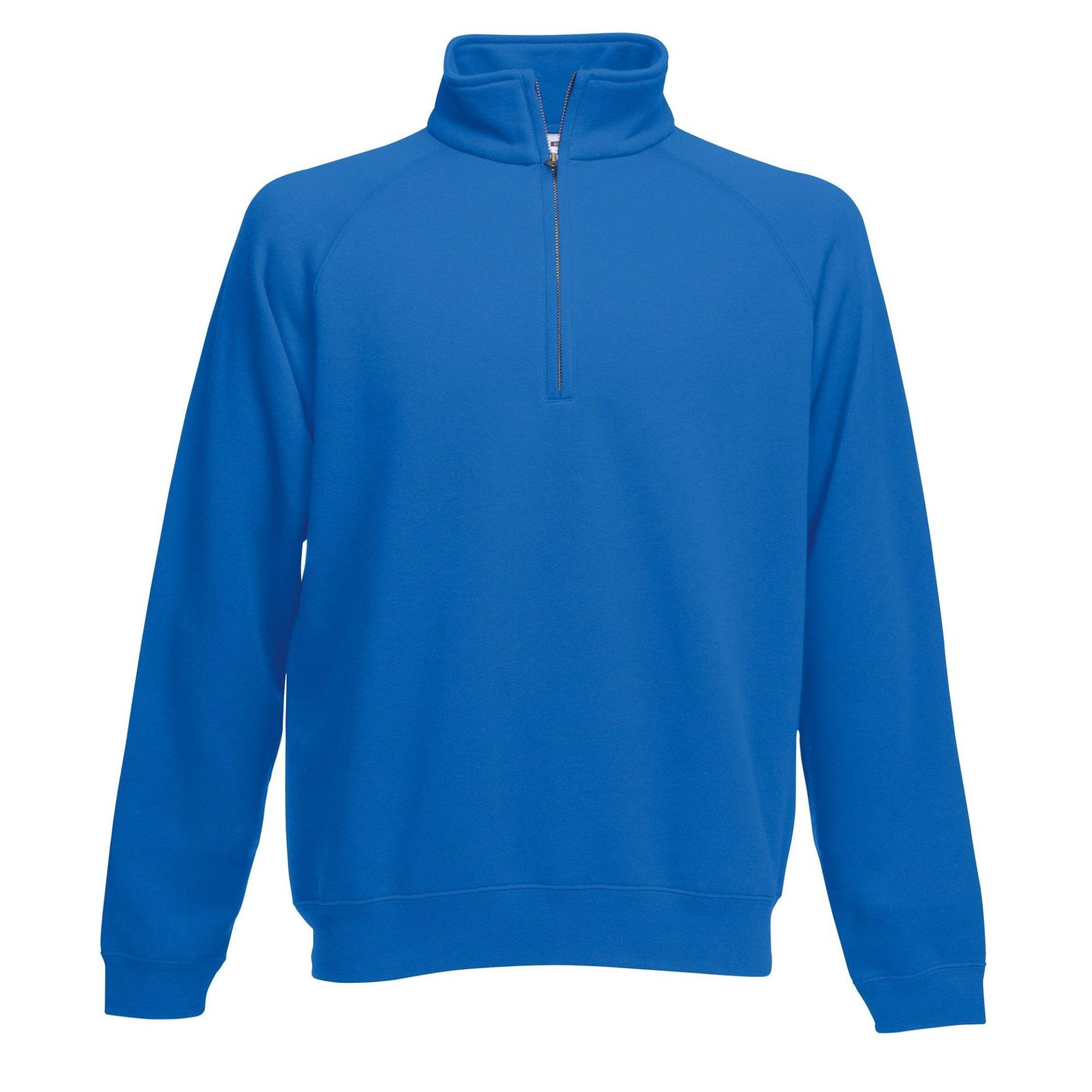 Premium Zip Pullover Herren Königsblau M von Fruit of the Loom