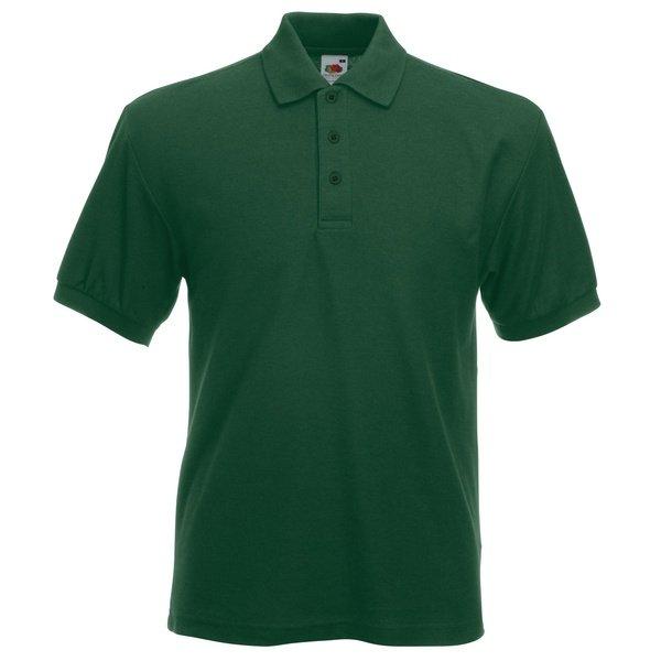 6535 Piqué Poloshirt, Kurzarm Herren Grün XL von Fruit of the Loom