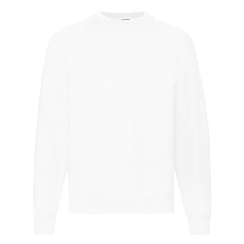 Raglanärmeln Belcoro® Sweatshirt Herren Weiss XL von Fruit of the Loom