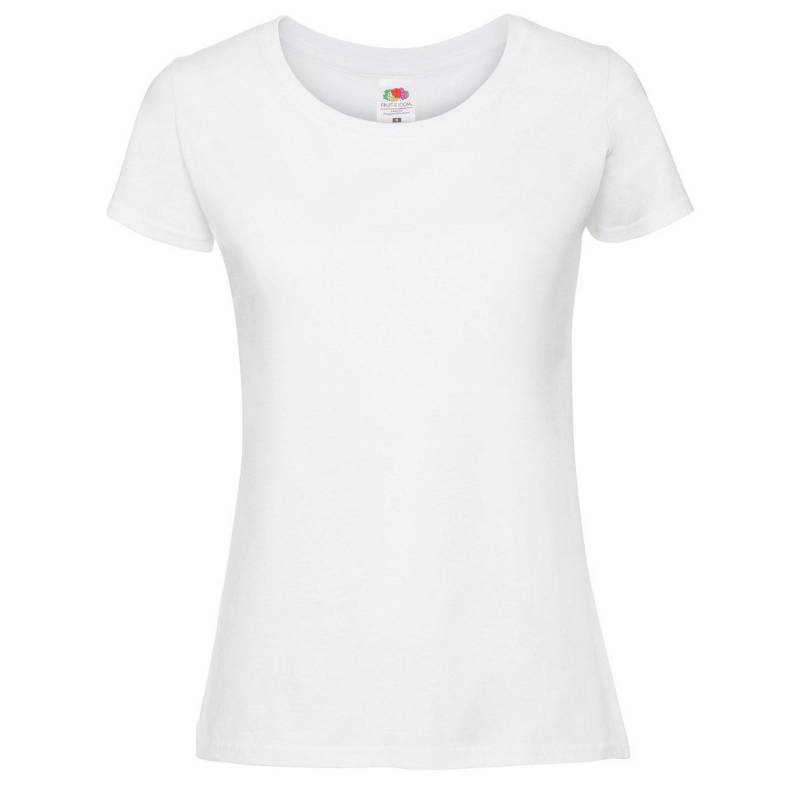 Premium Tshirt Damen Weiss XXL von Fruit of the Loom