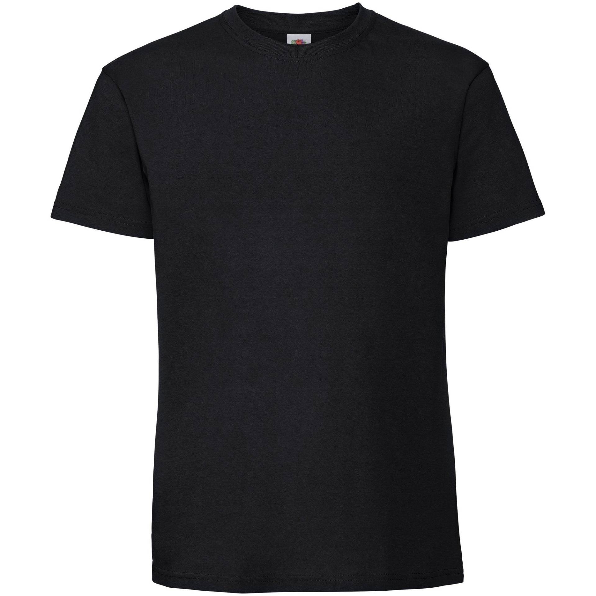 Premium Tshirt Damen Schwarz XXL von Fruit of the Loom