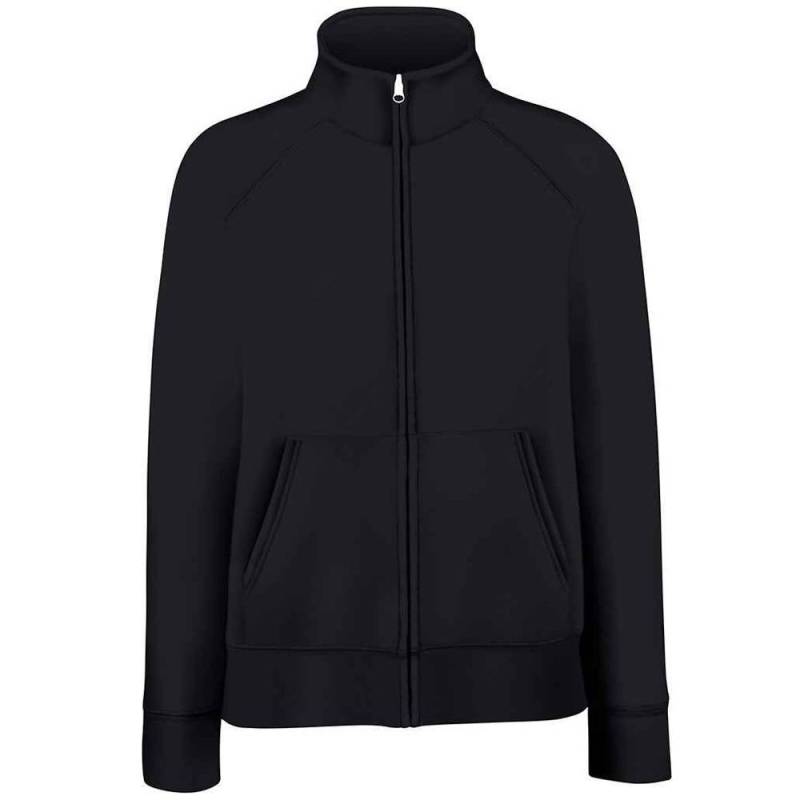 Sweatjacke Damen Schwarz 34 von Fruit of the Loom