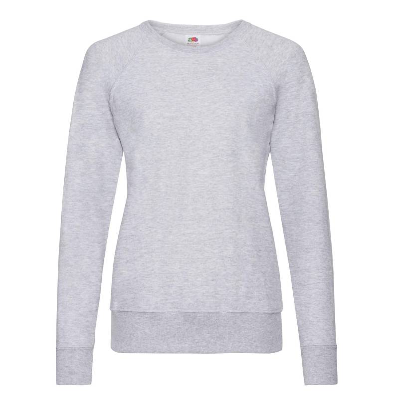 Sweatshirt Leicht Raglanärmel Damen Grau 44 von Fruit of the Loom