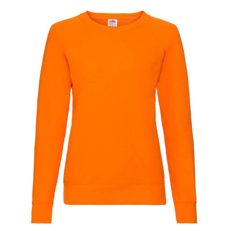 Sweatshirt Leicht Raglanärmel Damen Orange 34 von Fruit of the Loom