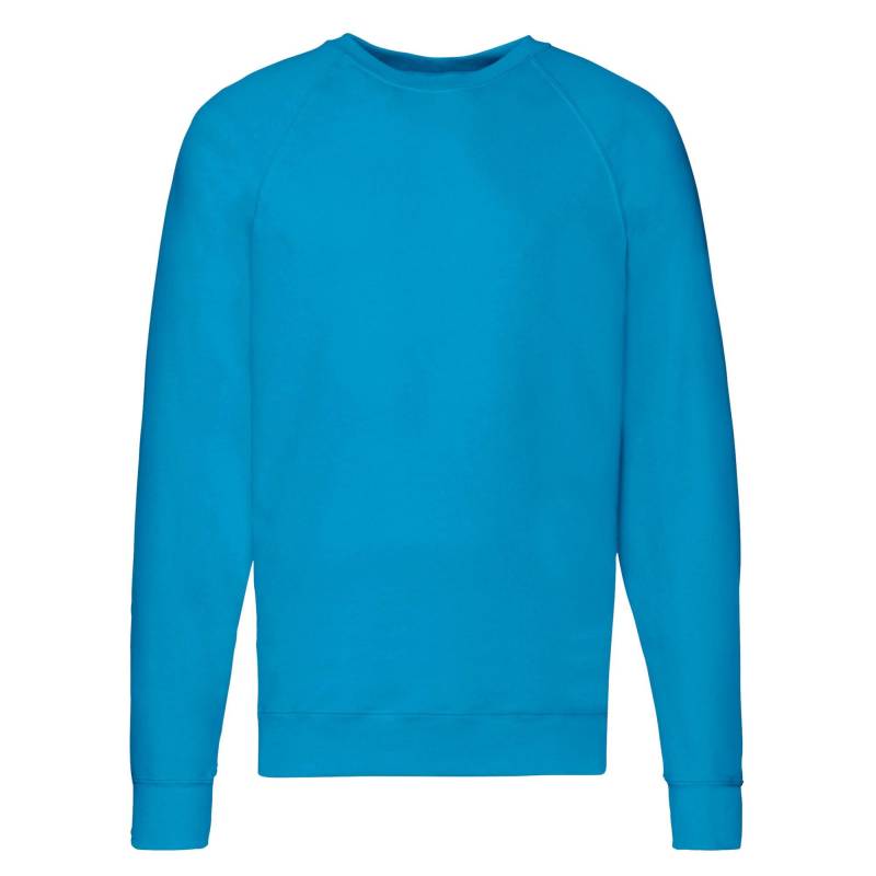 Sweatshirt Raglanärmel Herren Blau S von Fruit of the Loom