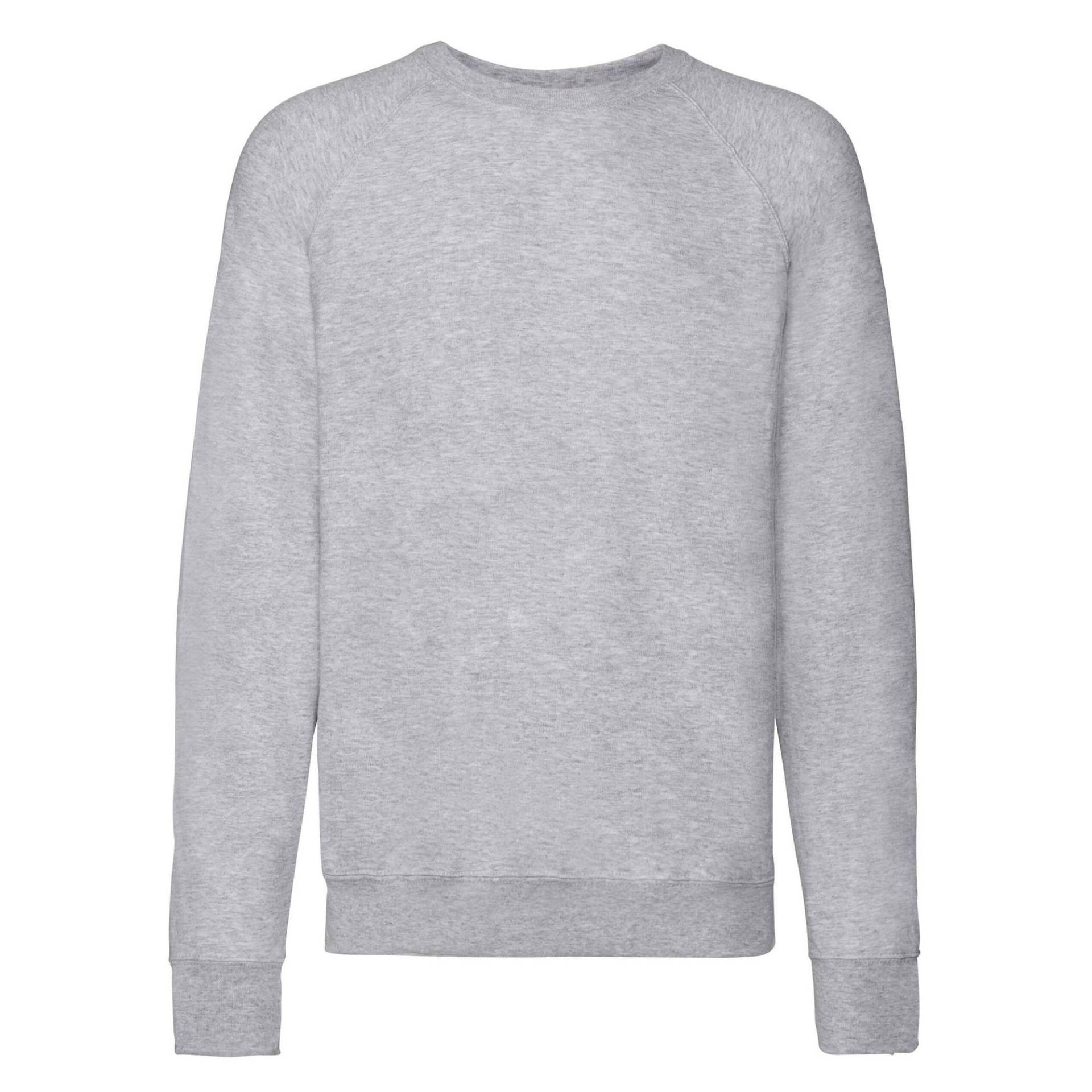 Fruit of the Loom - Sweatshirt Raglanärmel, für Herren, Grau, Größe XXL von Fruit of the Loom