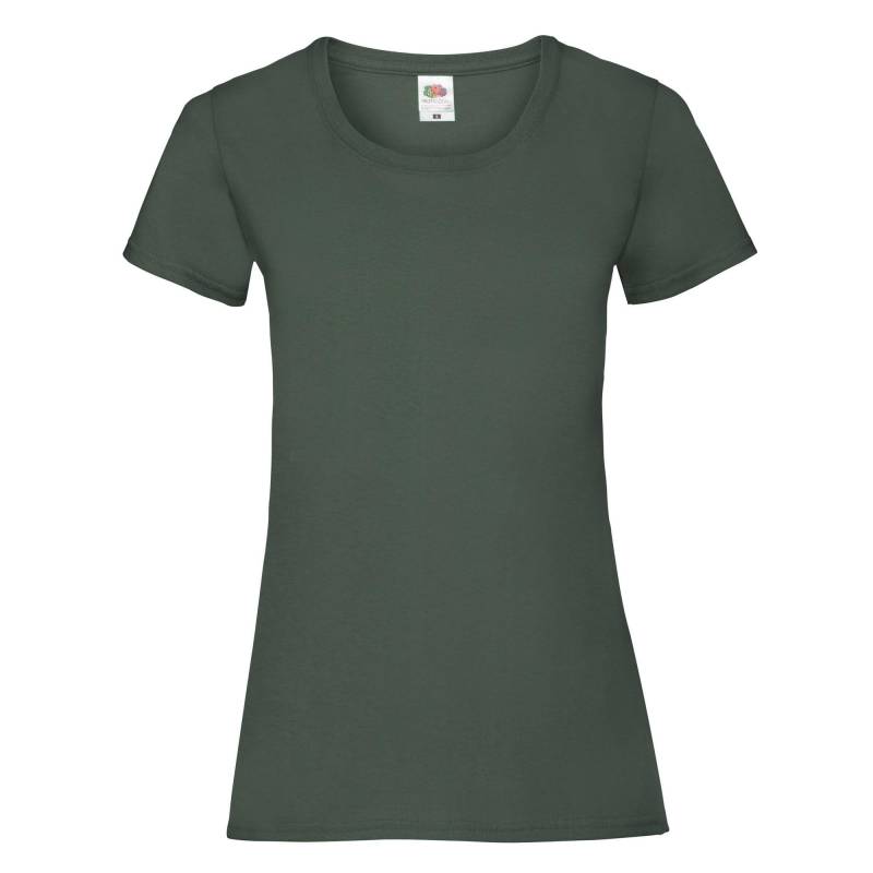 Tshirt Damen Grün XS von Fruit of the Loom