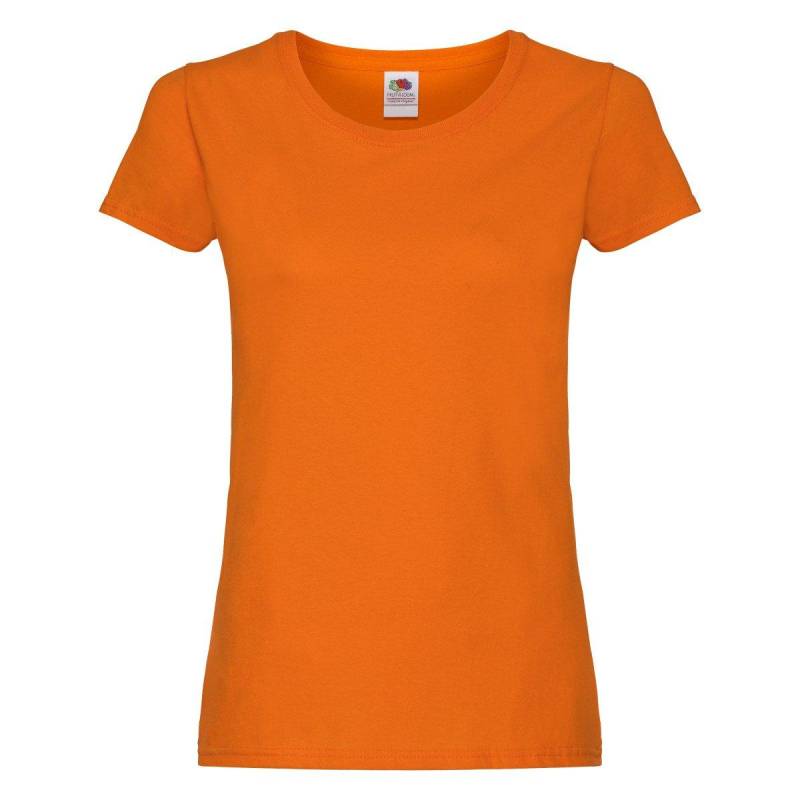 Tshirt Damen Orange XS von Fruit of the Loom