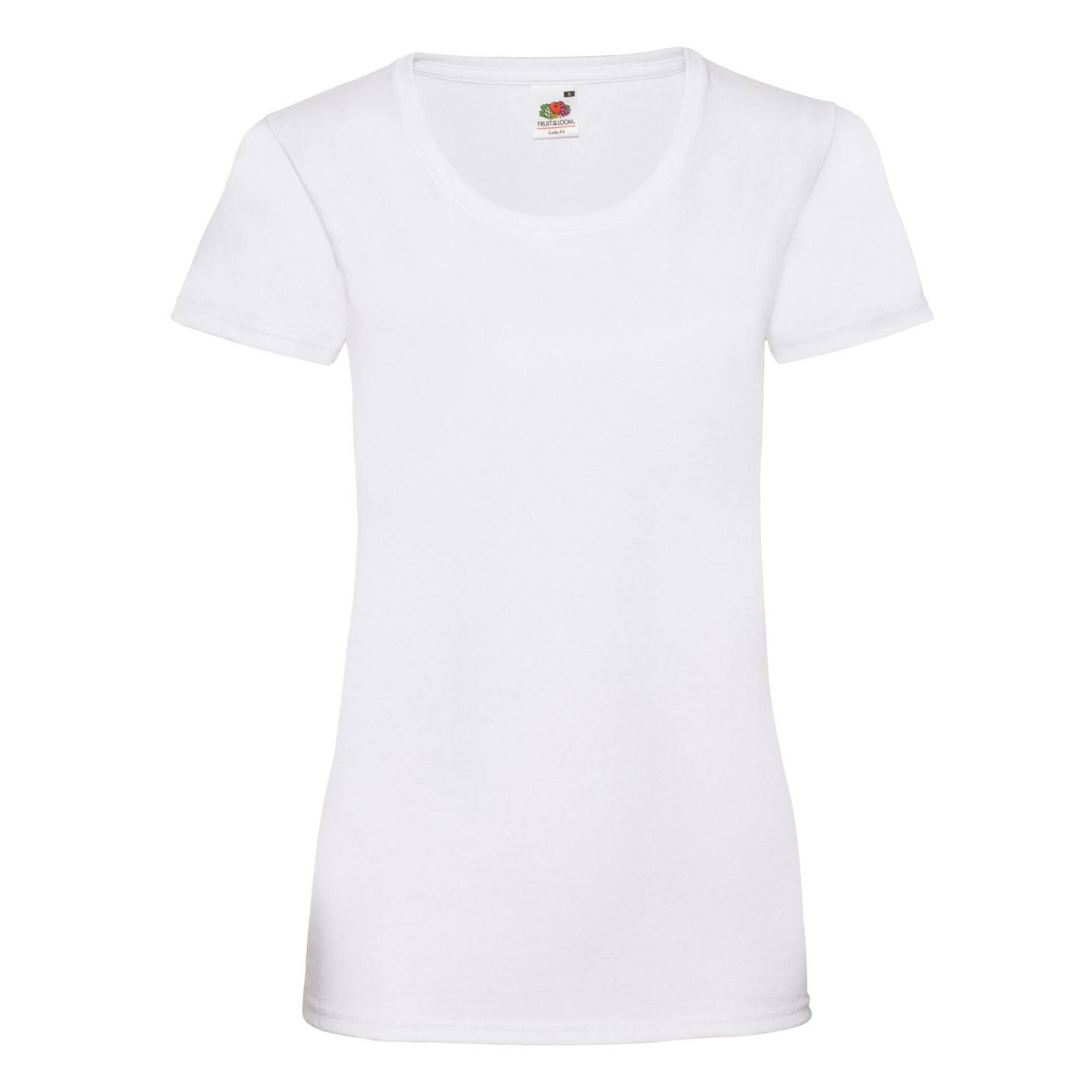 Tshirt Damen Weiss XXL von Fruit of the Loom