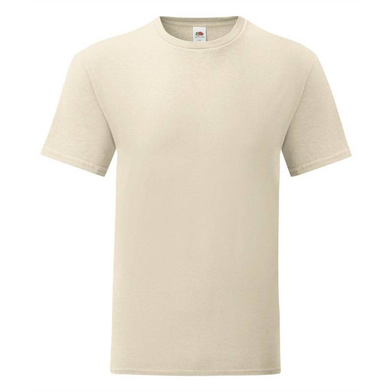 Tshirt Iconic (5 Stückpackung) Herren Beige 3XL von Fruit of the Loom