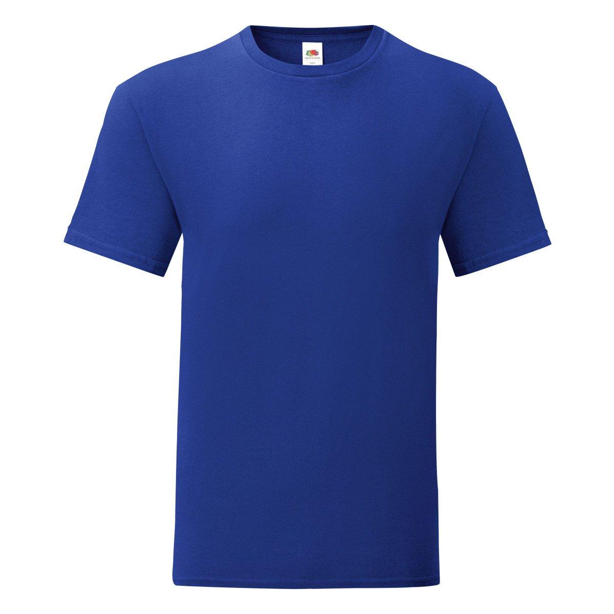 Tshirt Iconic (5 Stückpackung) Herren Blau S von Fruit of the Loom