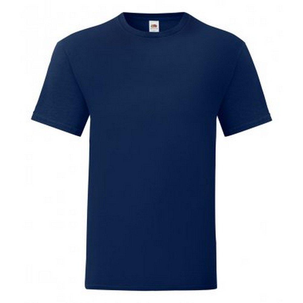 Tshirt Iconic (5 Stückpackung) Herren Marine L von Fruit of the Loom