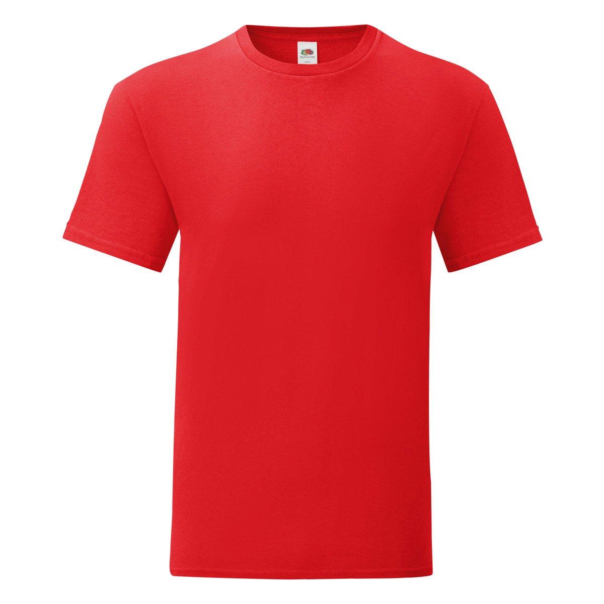 Tshirt Iconic (5 Stückpackung) Herren Rot Bunt M von Fruit of the Loom