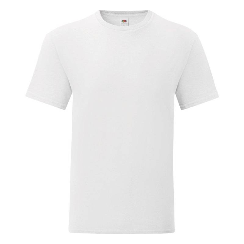 Tshirt Iconic (5 Stückpackung) Herren Weiss 3XL von Fruit of the Loom