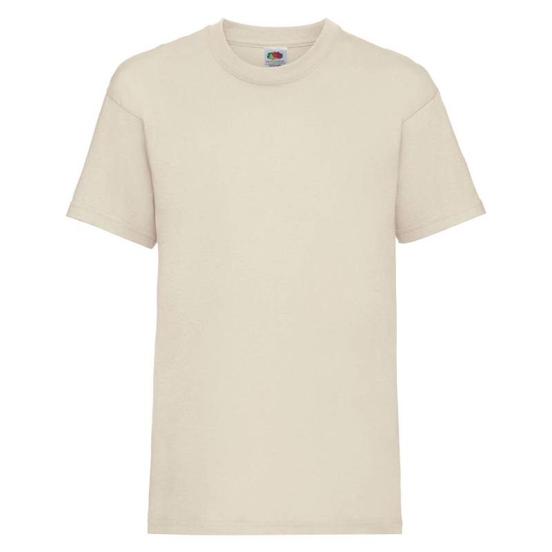 Value Tshirt Mädchen Beige 116 von Fruit of the Loom