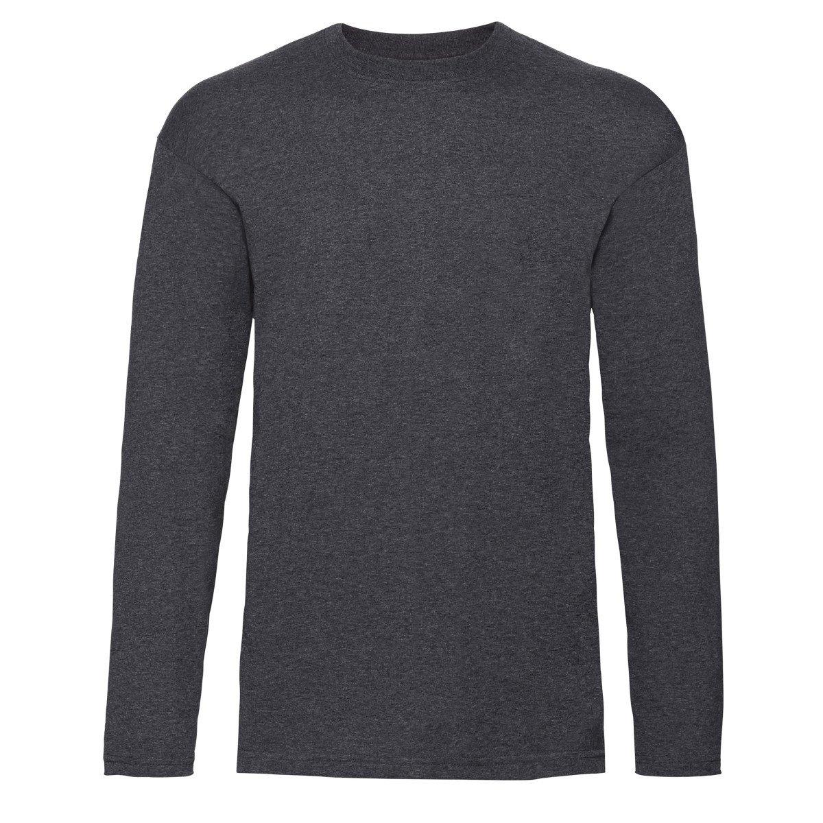 Valueweight Crew Neck Langarm-t-shirt Herren Taubengrau M von Fruit of the Loom