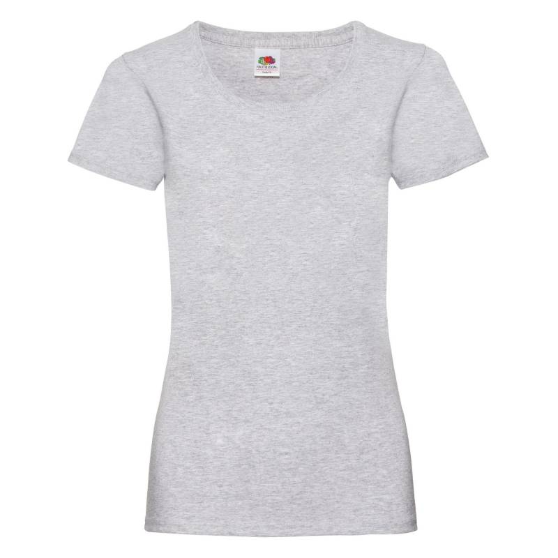 Fruit of the Loom - Valueweight TShirt, für Damen, Grau, Größe 36 von Fruit of the Loom