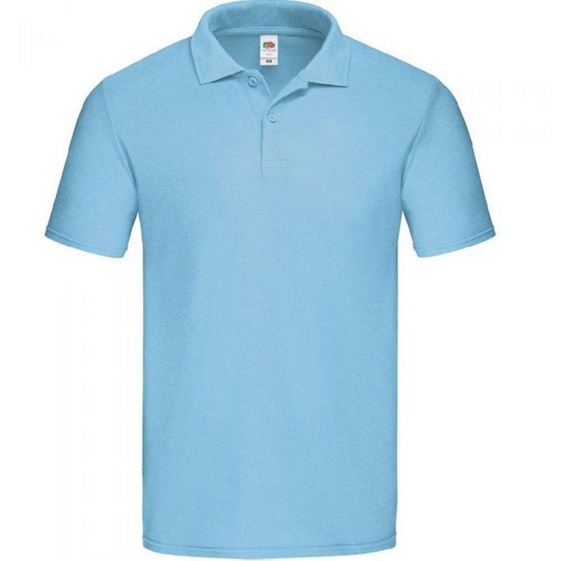 "original Pique" Poloshirt Herren Himmelblau XXL von Fruit of the Loom