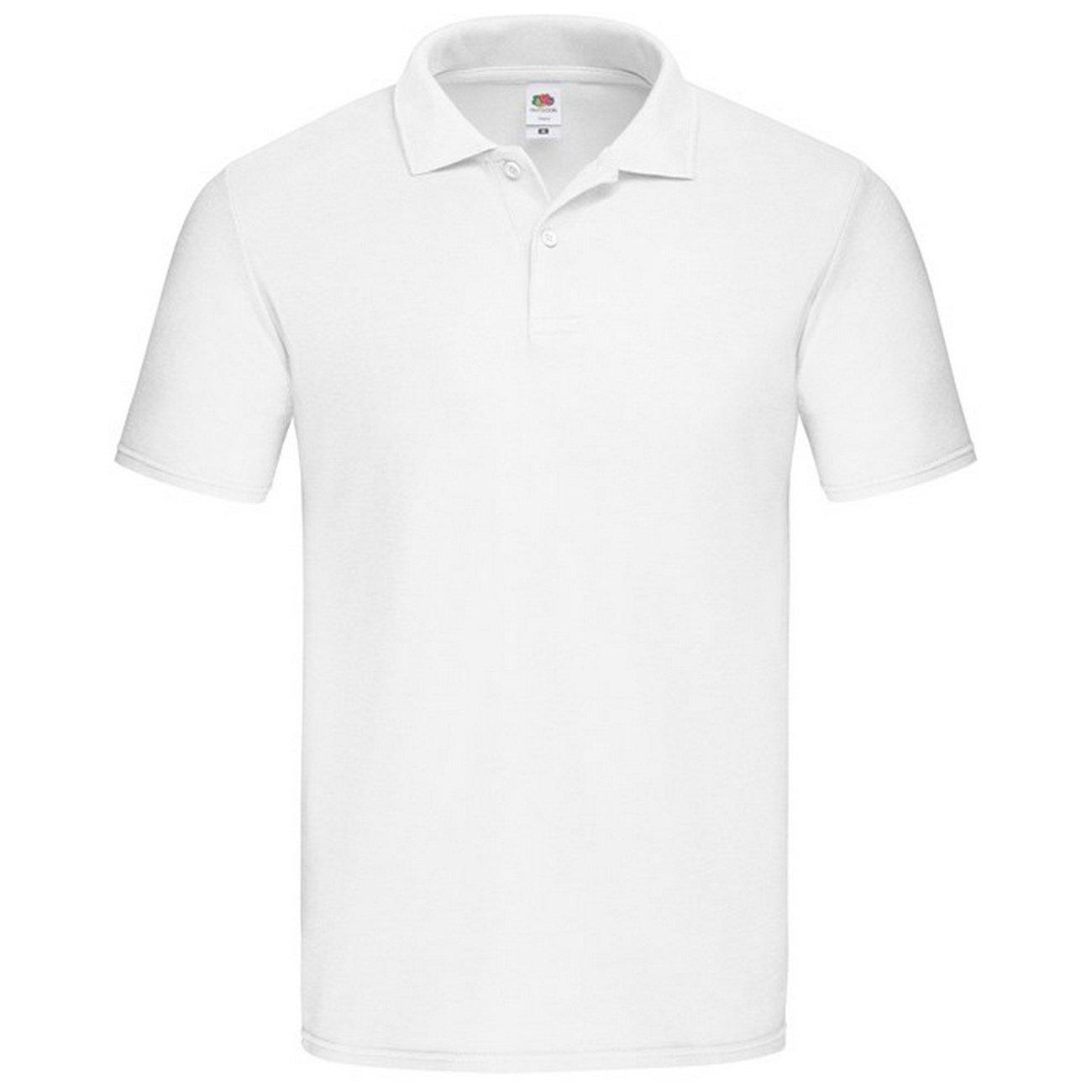 "original" Poloshirt Herren Weiss XXL von Fruit of the Loom