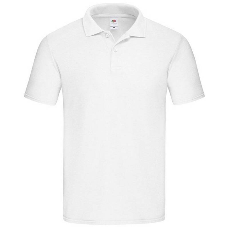 "original" Poloshirt Herren Weiss XXL von Fruit of the Loom