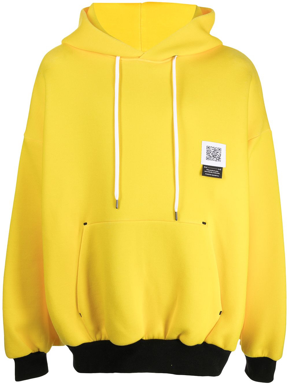 Fumito Ganryu cape-sleeve drawstring hoodie - Yellow von Fumito Ganryu