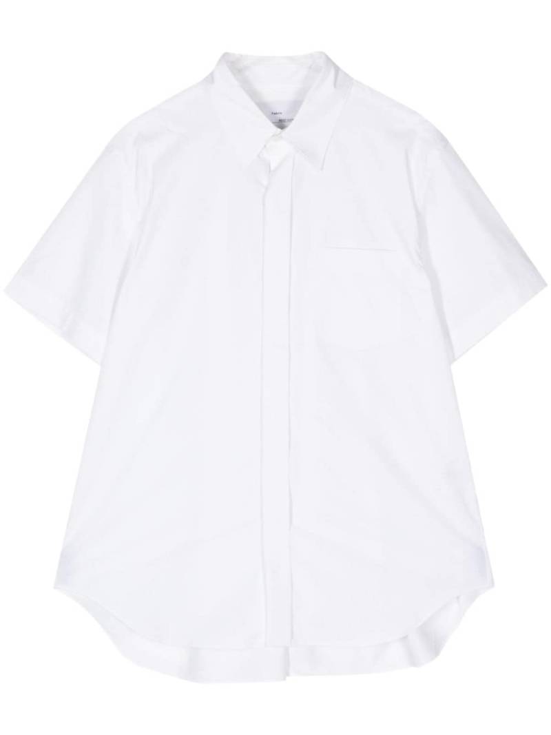 Fumito Ganryu pleated cotton-blend shirt - White von Fumito Ganryu