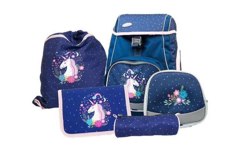 Funki Schulrucksack »Flexy-Bag Einhorn, 5-teilig« von Funki