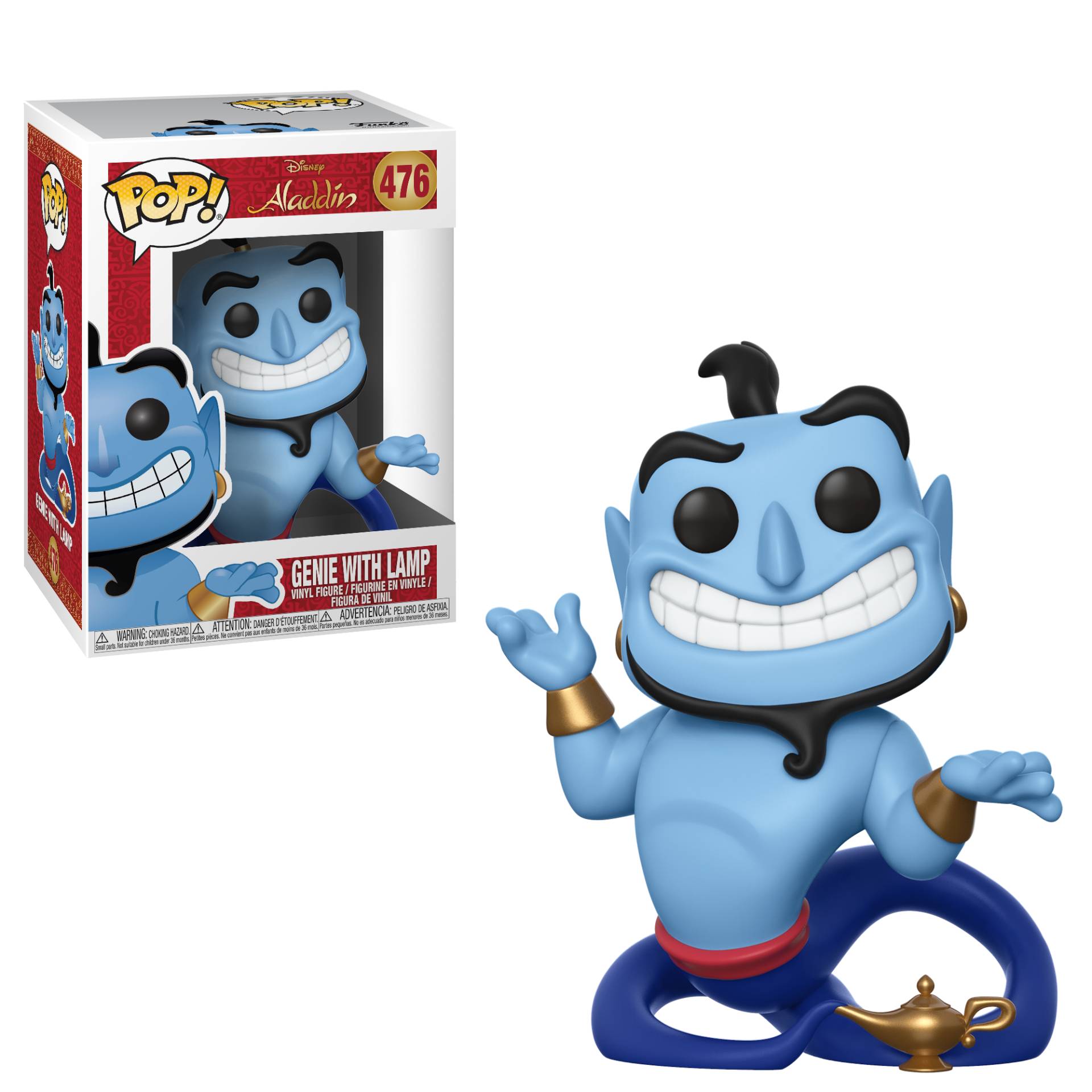 Disney Aladdin, Genie Mit Lampe Unisex Multicolor von Funko