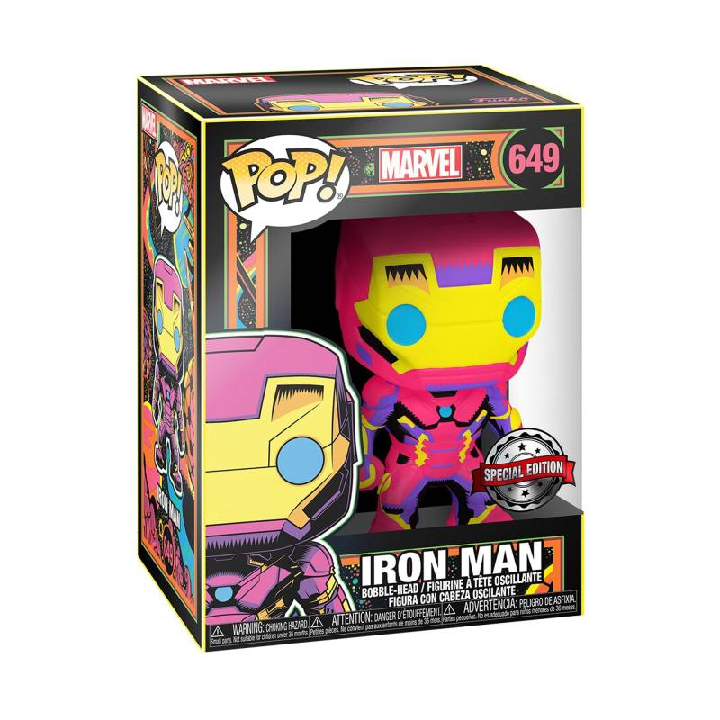 Marvel Black Light, Iron Man Unisex Multicolor von Funko