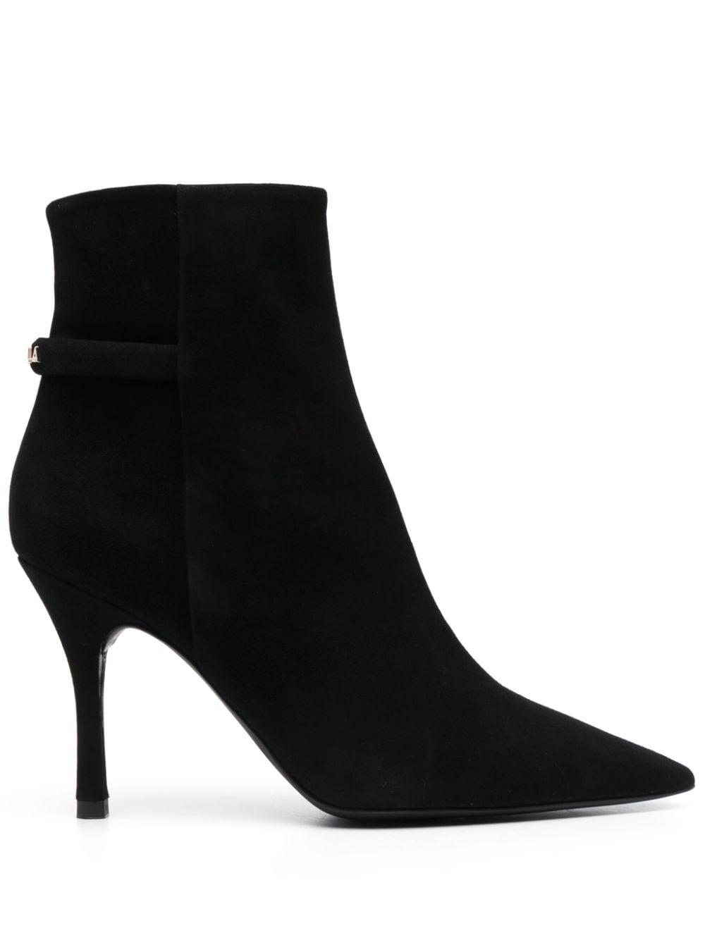 Furla 100mm pointed-toe leather boots - Black von Furla