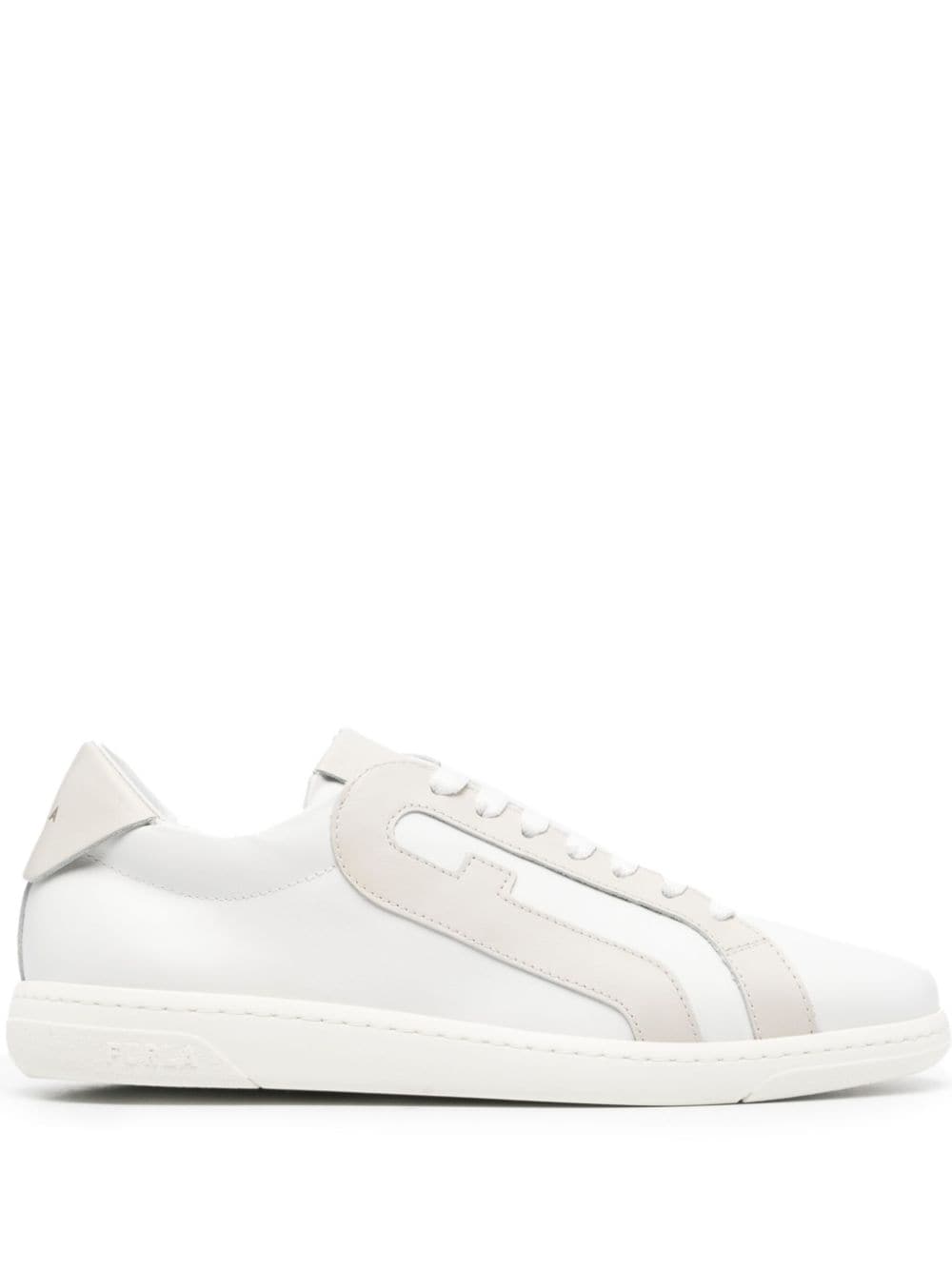 Furla Arch-motif leather sneakers - White von Furla