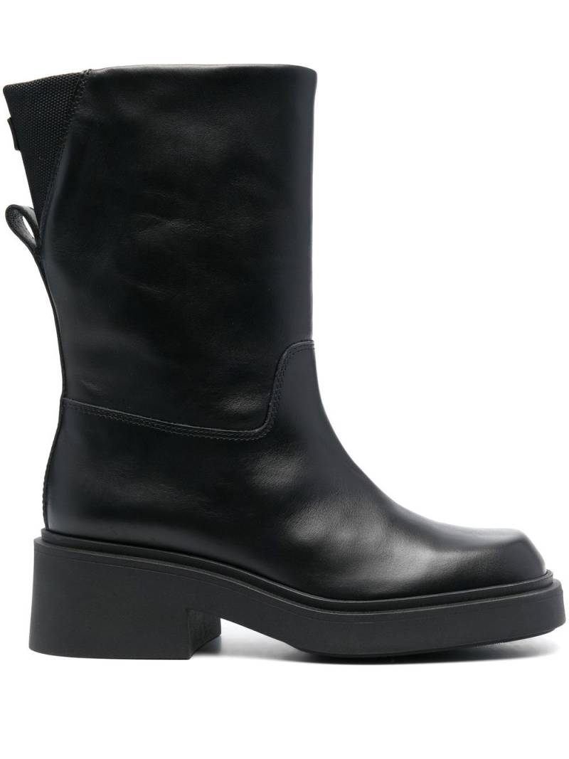 Furla Attitude leather mid-calf boots - Black von Furla