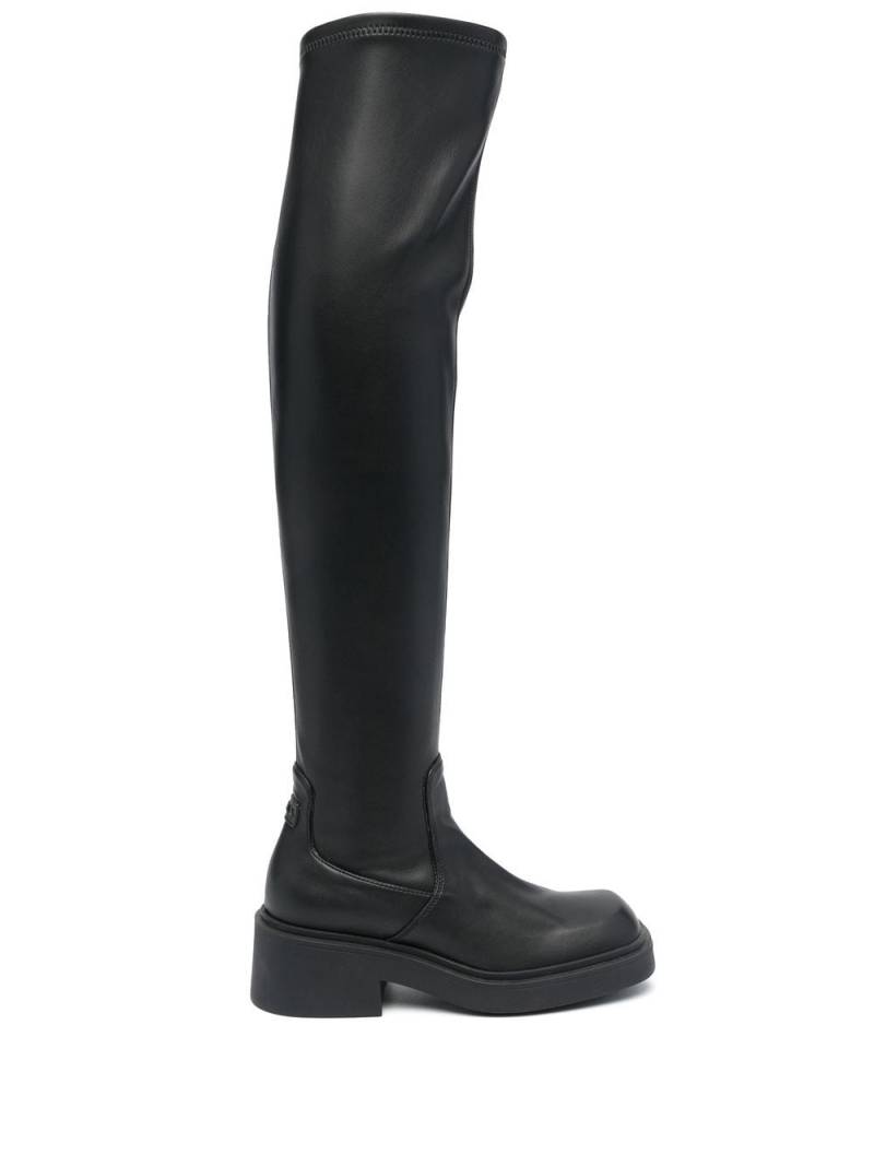 Furla Attitude leather thigh-high boots - Black von Furla