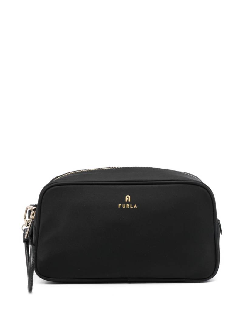 Furla Camelia Arch-motif make up bag - Black von Furla