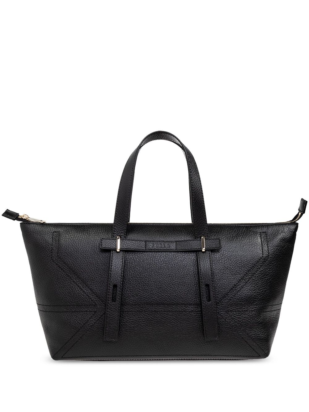 Furla Edra stitch-detail leather tote bag - Black von Furla