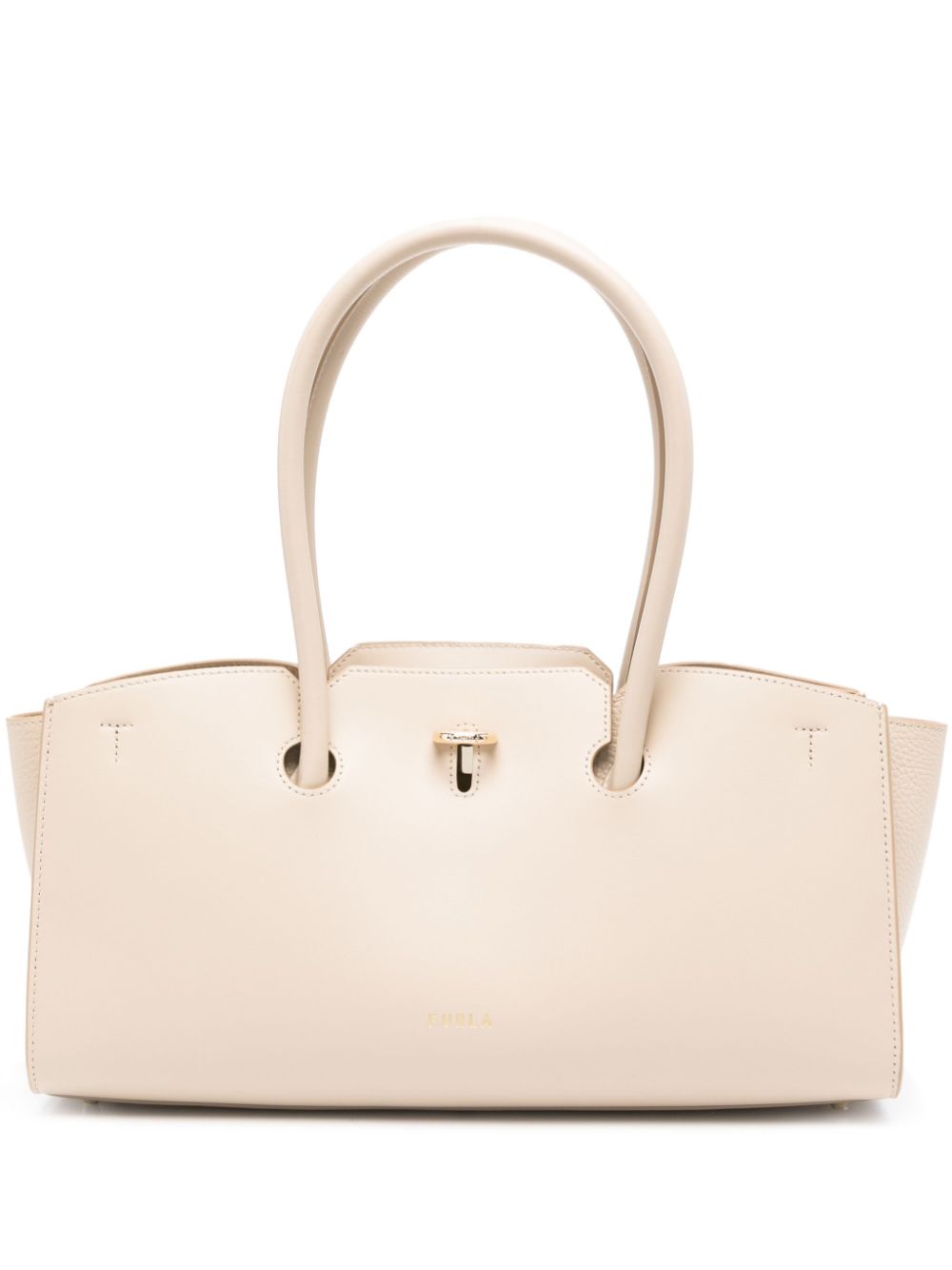 Furla Genesi leather tote bag - Neutrals von Furla