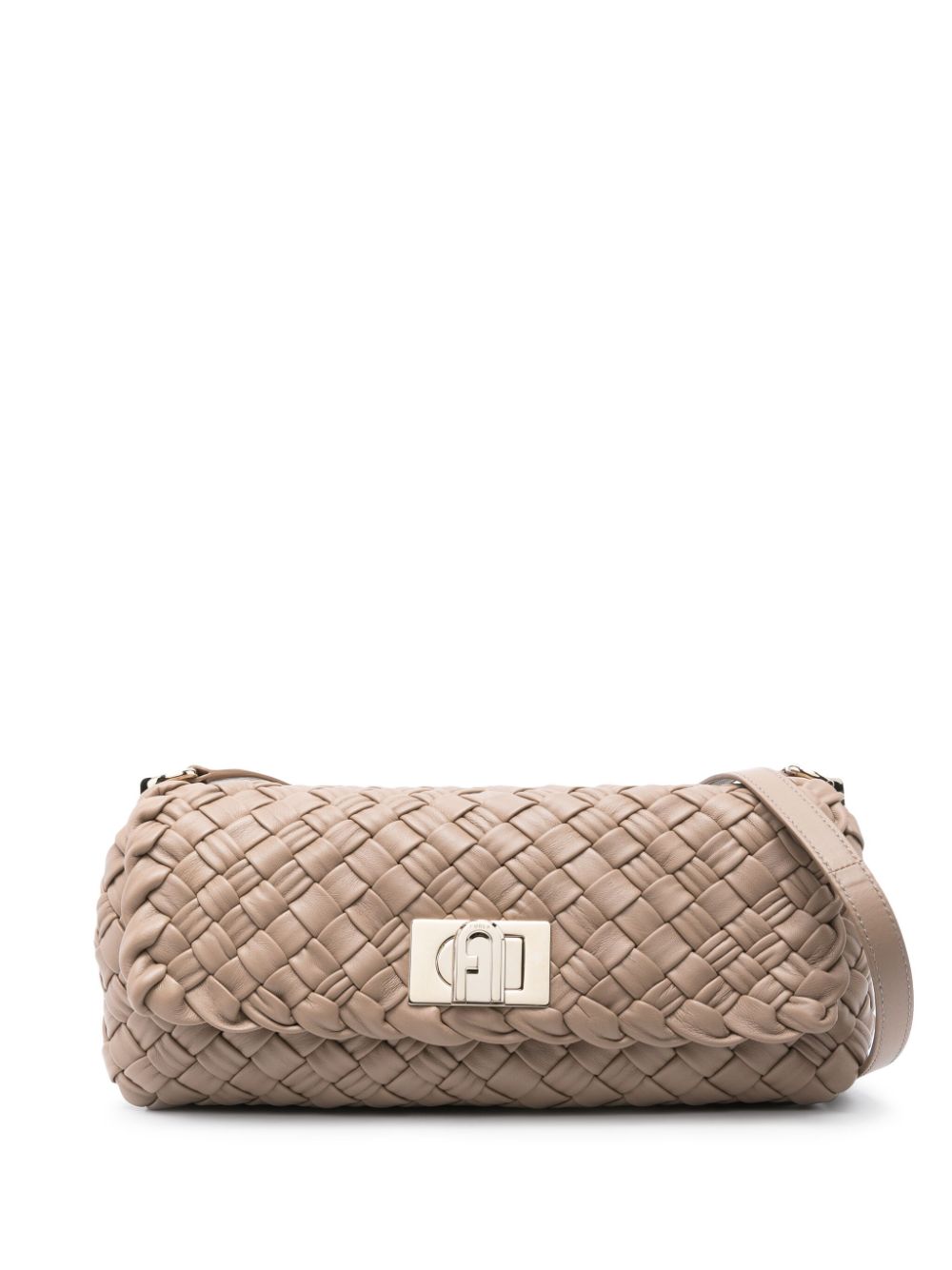 Furla Gerla leather shoulder bag - Neutrals von Furla