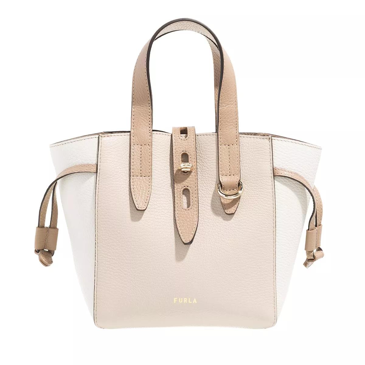 Furla Handtasche - Furla Net Mini Tote - Vitello St.Eracle Colorblock - Gr. unisize - in Beige - für Damen von Furla