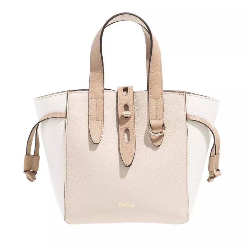 Furla Handtasche - Furla Net Mini Tote - Vitello St.Eracle Colorblock - Gr. unisize - in Beige - für Damen von Furla