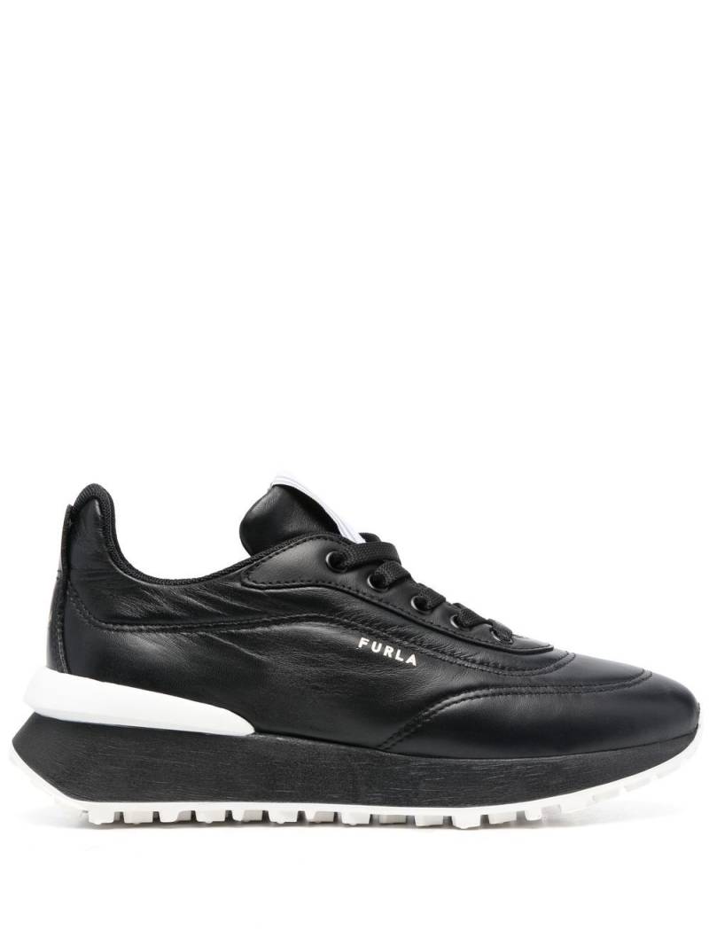 Furla Nuvola lace-up sneakers - Black von Furla