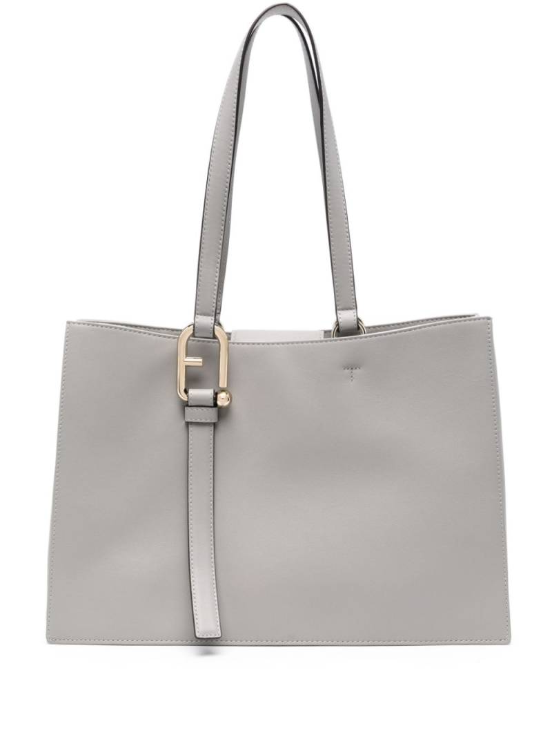 Furla Nuvola leather tote bag - Grey von Furla