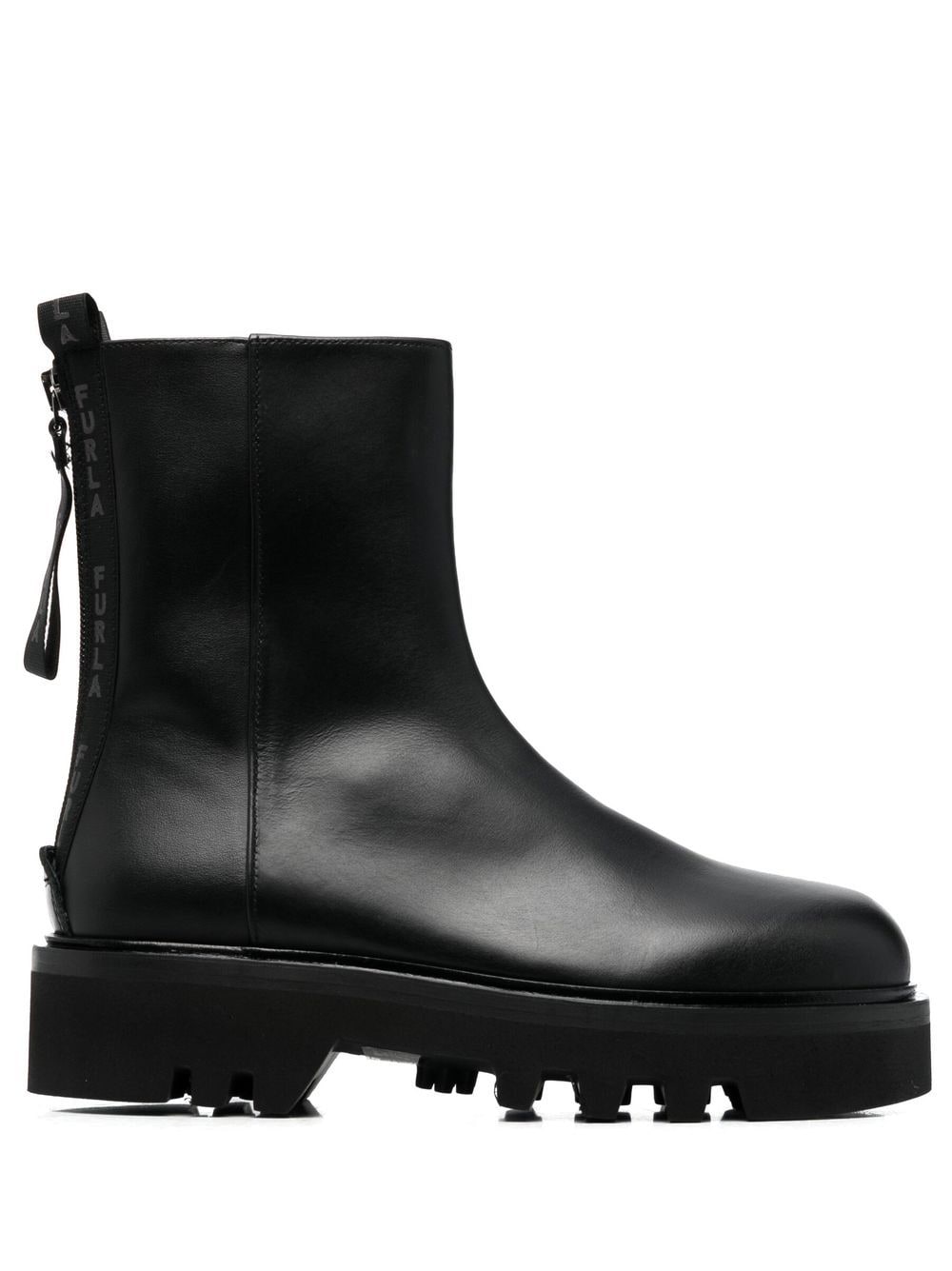 Furla Rita leather ankle boots - Black von Furla