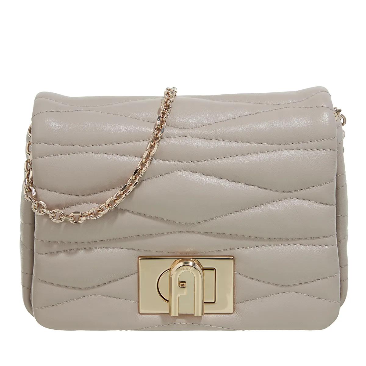 Furla Schultertasche - Furla 1927 Mini Crossbody Soft - Gr. unisize - in Grau - für Damen von Furla